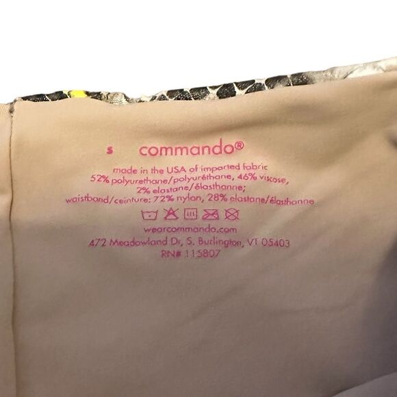 Commando High Rise Faux Leather Python Snakeskin Print Legging Size Small - Picture 11 of 11